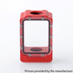 Mission XV Style Aluminum Space Pod Boro Tank for SXK BB Billet AIO Boxx Delro Box Mod Kit - Red