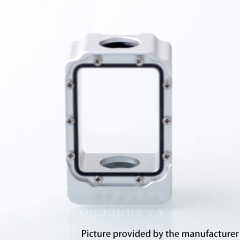 Mission XV Style Aluminum Space Pod Boro Tank for SXK BB Billet AIO Boxx Delro Box Mod Kit - Silver