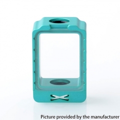 Mission XV Style Aluminum Space Pod Boro Tank for SXK BB Billet AIO Boxx Delro Box Mod Kit - Cyan