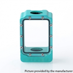 Mission XV Style Aluminum Space Pod Boro Tank for SXK BB Billet AIO Boxx Delro Box Mod Kit - Cyan