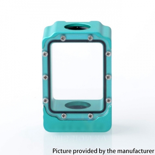 Mission XV Style Aluminum Space Pod Boro Tank for SXK BB Billet AIO Boxx Delro Box Mod Kit - Cyan
