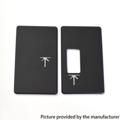 SSPP Style Acrylic Front + Back Door Panel Plates for BB Billet Box Vape Mod Kit 2PCS - Matte Black
