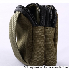 Outdoor Tactical 800D Nylon Double-layer Waist Bag for Camping Hiking - Black