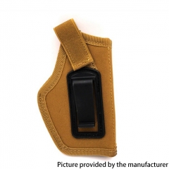 Outdoor Tactical Nylon Waterproof Belt Velcro Safety Buckle IWB Hidden Holster CS Field Small Waist Set Shooting Holster - Khaki