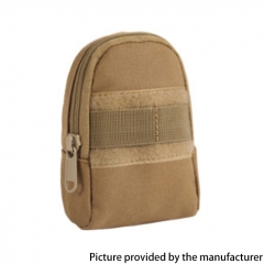 Outdoor Tactical 800D Nylon Waterproof Wear Belt Large-capacity Sports Waist Bag - Khaki