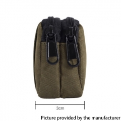 Outdoor Tactical 800D Nylon Double-layer Waist Bag for Camping Hiking - Black
