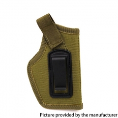 Outdoor Tactical Nylon Waterproof Belt Velcro Safety Buckle IWB Hidden Holster CS Field Small Waist Set Shooting Holster - Army Green