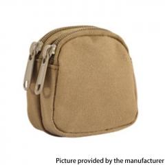 Outdoor Tactical 800D Nylon Double-layer Waist Bag for Camping Hiking - Khaki