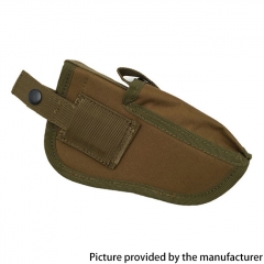 Outdoor Tactical Nylon Left and Right Universal Buckle Closure Holster for Most Medium Compact and Subcompact Pistols - Khaki