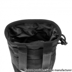 Outdoor Tactical Nylon Waterproof Pull-out Sports Bag for Mountaineering Storage Recycling - Black