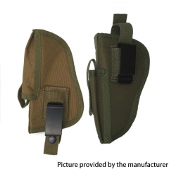 Outdoor Tactical Nylon Left and Right Universal Buckle Closure Holster for Most Medium Compact and Subcompact Pistols - Black