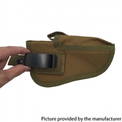 Outdoor Tactical Nylon Left and Right Universal Buckle Closure Holster for Most Medium Compact and Subcompact Pistols - Black
