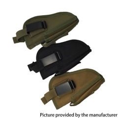 Outdoor Tactical Nylon Left and Right Universal Buckle Closure Holster for Most Medium Compact and Subcompact Pistols - Black