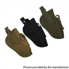 Outdoor Tactical Nylon Left and Right Universal Buckle Closure Holster for Most Medium Compact and Subcompact Pistols - Black