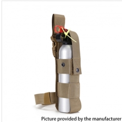 Outdoor Tactical Nylon Hand-held Fire Extinguisher Sleeve Leg Spray Bag Kettle Sleeve - Black