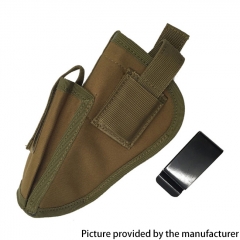 Outdoor Tactical Nylon Left and Right Universal Buckle Closure Holster for Most Medium Compact and Subcompact Pistols - Black
