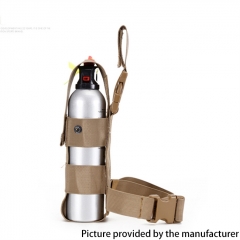 Outdoor Tactical Nylon Hand-held Fire Extinguisher Sleeve Leg Spray Bag Kettle Sleeve - Khaki