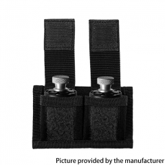 Outdoor Tactical 1000D Nylon Wear Belt Dual Pocket Revolver Ammo Bag Hunting Accessory Bag - CP