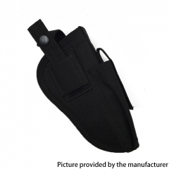 Outdoor Tactical Nylon Left and Right Universal Buckle Closure Holster for Most Medium Compact and Subcompact Pistols - Black
