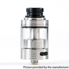 Authentic Yachtvape & Mike Vapes Eclipse 25mm Dual RTA Rebuildable Tank Vape Atomizer 4ml 6ml - Silver