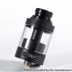 Authentic Yachtvape & Mike Vapes Eclipse 25mm Dual RTA Rebuildable Tank Vape Atomizer 4ml 6ml - Black