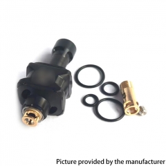 Protocol Atom B-HZRD Biohazard Edition Style SS Bridge RBA for Boro Billet BB Mod 3.5mm 4.0mm Air Pin - Black
