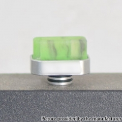 Kontrl Mag Style Aluminum Resin 510 Drip Tip - Silver + Green