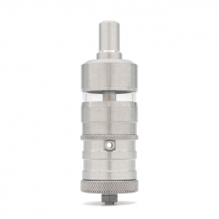 Ulton FEV V4.5S+ Style Titanium Alloy + Glass 23mm RTA Rebuildable Tank Vape Atomizer 4.5ml - Silver