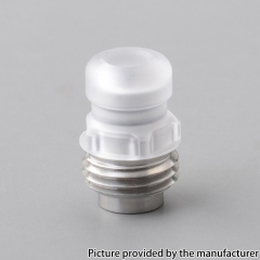 Mission MXV Nuke Style PC 510 Drip Tip Set for BB Billet Mod - Silver + Translucent