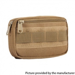 Outdoor Tactical 800D Nylon Sports Belt Bag for Mountaineering Camping Storage - Khaki