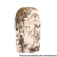 Outdoor Tactical 800D Wear Resistant Nylon Wear Belt Sports Waist Bag for Camping Hiking - Desert Digital