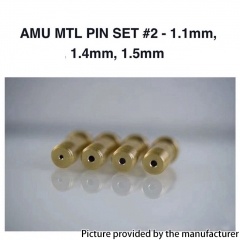 5AVape Hussar AMU Style RBA Replacement MTL Airflow Pins 3PCS - Gold