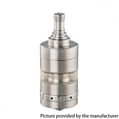 5AVape KF X Style 316SS 24mm MTL RTA Rebuildable Tank Vape Atomizer 4ml - Silver