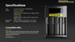 Authentic Nitecore Ci4 Intelligent USB-C Charger - Black