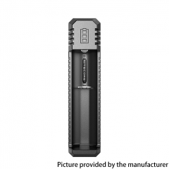 Authentic Nitecore UI1 USB Charger Single Slot for Li-ion IMR 18650 20700 21700 Battery - Black