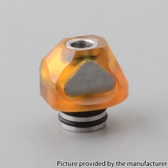 Monarchy Cyber 2 Style 510 Drip Tip SS Base + PEI Mouthpiece -  Yellow