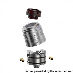 Authentic ThunderHead Creations THC X Mike BLAZE SOLO RDA 24mm 2ml with BF Pin - Black Red