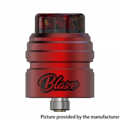 Authentic ThunderHead Creations THC X Mike BLAZE SOLO RDA 24mm 2ml with BF Pin - Red