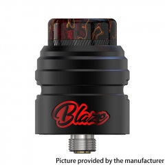 Authentic ThunderHead Creations THC X Mike Vapes BLAZE SOLO RDA 24mm 2ml with BF Pin - Black Red