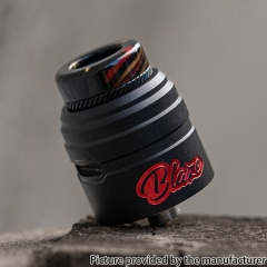 Authentic ThunderHead Creations THC X Mike BLAZE SOLO RDA 24mm 2ml with BF Pin - Black Red