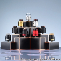 Authentic ThunderHead Creations THC X Mike BLAZE SOLO RDA 24mm 2ml with BF Pin - Black Red
