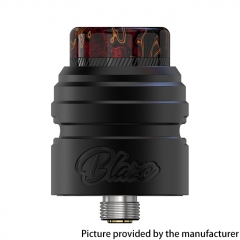 Authentic ThunderHead Creations THC X Mike Vapes BLAZE SOLO RDA 24mm 2ml with BF Pin - Matte Black