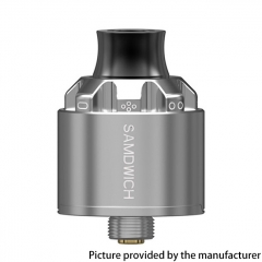 Authentic Dovpo The Samdwich 22mm RDA Rebuildable Dripping Atomizer with BF Pin - Silver