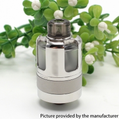 SXK Aviator Style 22mm MTL DL RTA Rebuildable Tank Vape Atomizer with 4 PCS Air Intake 3.5ml - Silver