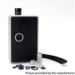 SXK BB Style 70W All-in-One VW 18650 Box Mod with USB Port - Champagne Silver