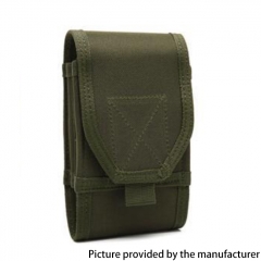 Outdoor Large-screen Double-layer Mobile Phone Bag Multi-functional Tactical Pocket Wear Belt bag for Travel Camping Hiking - Green