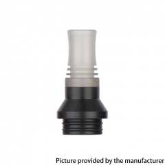 Reewape 810 Drip Tip AS351 for RBA RTA RDA Vape Atomizer - Grey Black