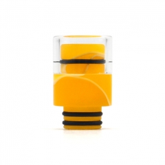 Glass Acrylic 510 Drip Tip for RBA RTA RDA Vape Atomizer - Yellow