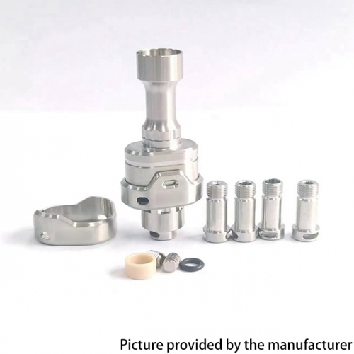 KILLAB Style RBA Bridge Rebuildable Tank with 5 Air Pins for Boro Tank BB Billet Box Mod Kit - Silver