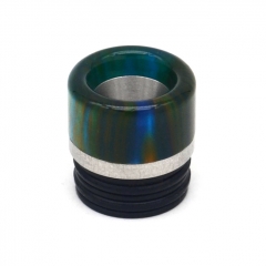 510 810 Drip Tip SS Base Resin Mouthpiece Convertible Replacement Drip Tip for RTA RDA Vape Atomizer - Green